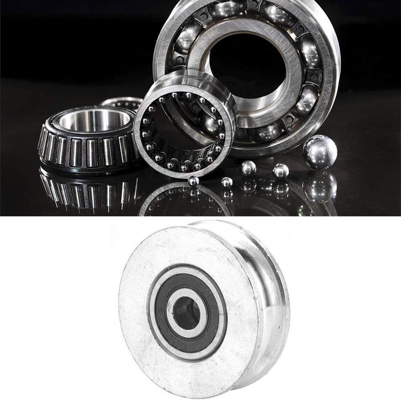 Hyuduo Bearing Block, Wire Rope Wheel, Deep U Pulley, Double Bearing Wheel Block Wire Rope Lifting (diameter28mm), Snatch Blocks (Diameter 56mm) - Image 4